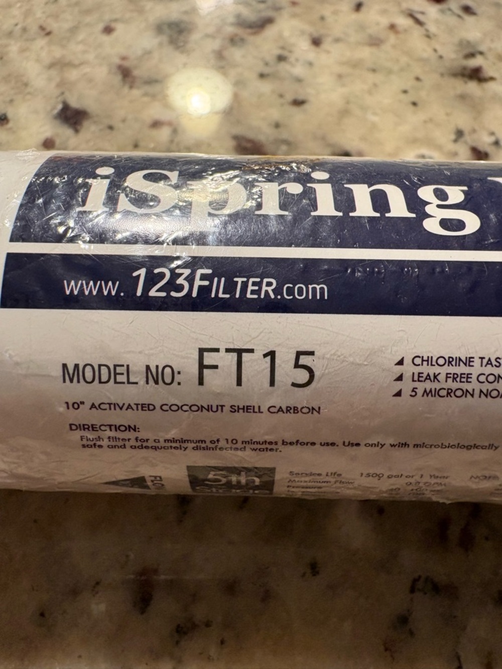 iSpring Water FT15 Inline Filter - Picture 2 of 4